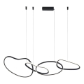 ITALUX - LED luster na lanku FONTE LED/60W/230V 3000/4000/6000K čierna