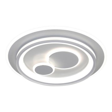 ITALUX - LED Stmievateľné stropné svietidlo PARCO LED/55W/230V 3000-6500K pr. 50 cm biela + diaľkové ovládanie