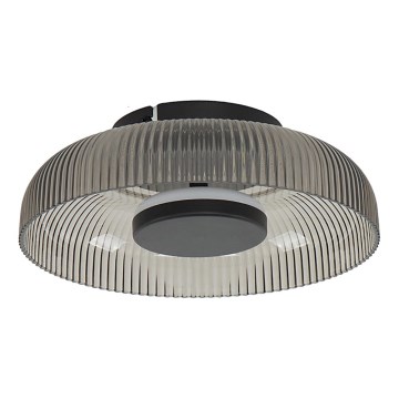 ITALUX - LED stropné svietidlo PASSO LED/8W/230V 3000K pr. 25 cm dymová čierna