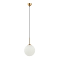 ITALUX - Luster na lanku DEORE 1xE27/40W/230V pr. 25 cm bronz
