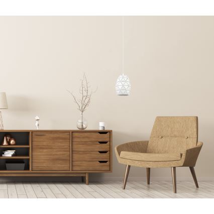 ITALUX - Luster na lanku HARLEY 1xE27/40W/230V biela