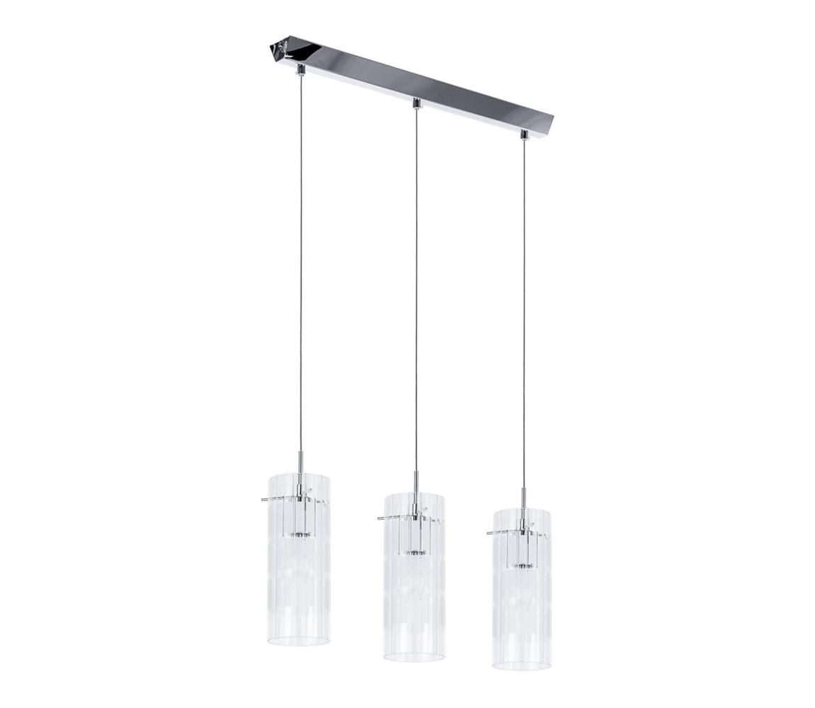MDM1957-3 - Luster na lanku MAX 3xE27/60W/230V chróm/číra