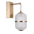 ITALUX - Nástenné LED svietidlo ALANI, 6 W, 230 V, 3000 K, zlaté