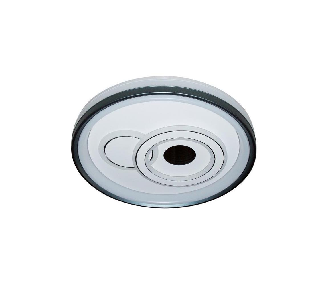 PLF-19678-WH-BL - LED stmievateľné stropné svietidlo PORTA LED/40W/230V čierne + diaľkové ovládanie PLF-19678-WH-BL