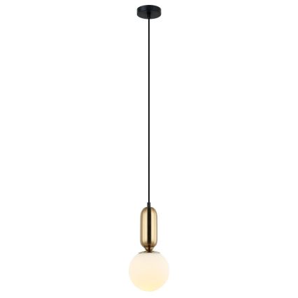 ITALUX - Luster na lanku ALDEVA 1xE27/40W/230V pr. 15 cm bronz