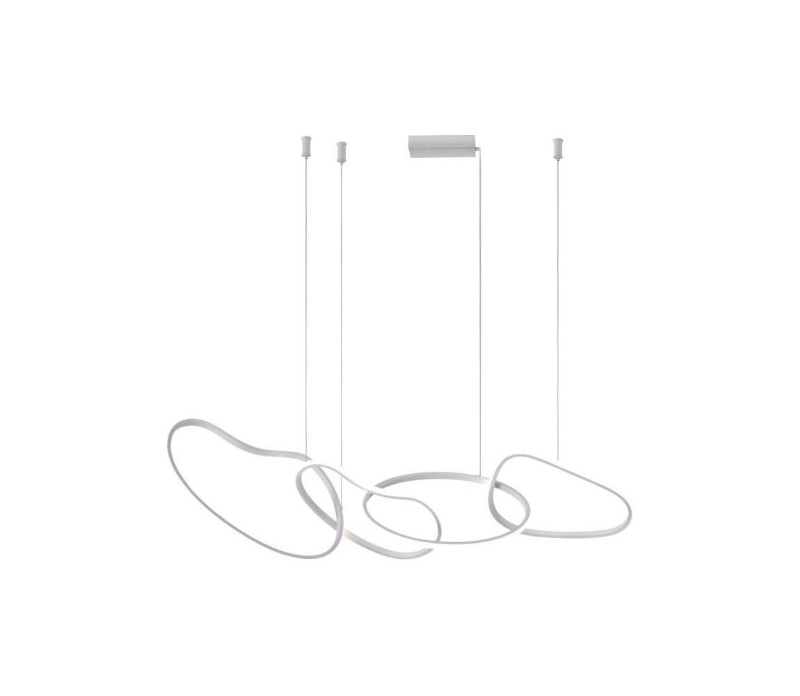 PND-22412-S4-WH - LED luster FONTE na lanku, 60 W, 230 V, biela PND-22412-S4-WH
