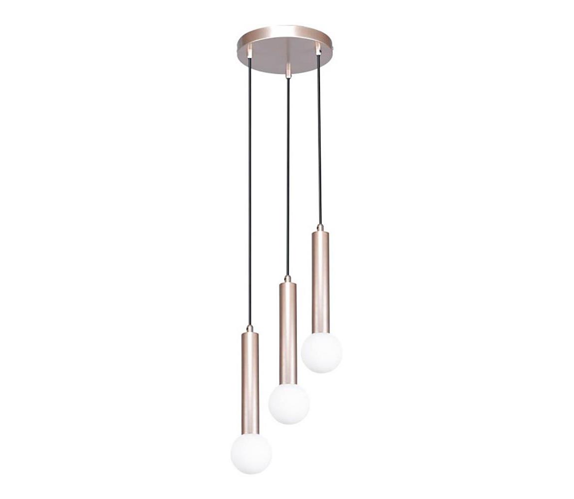PND-33574-3-CF - Luster na lane FILANO 3xG9/5W/230V ružové zlato PND-33574-3-CF