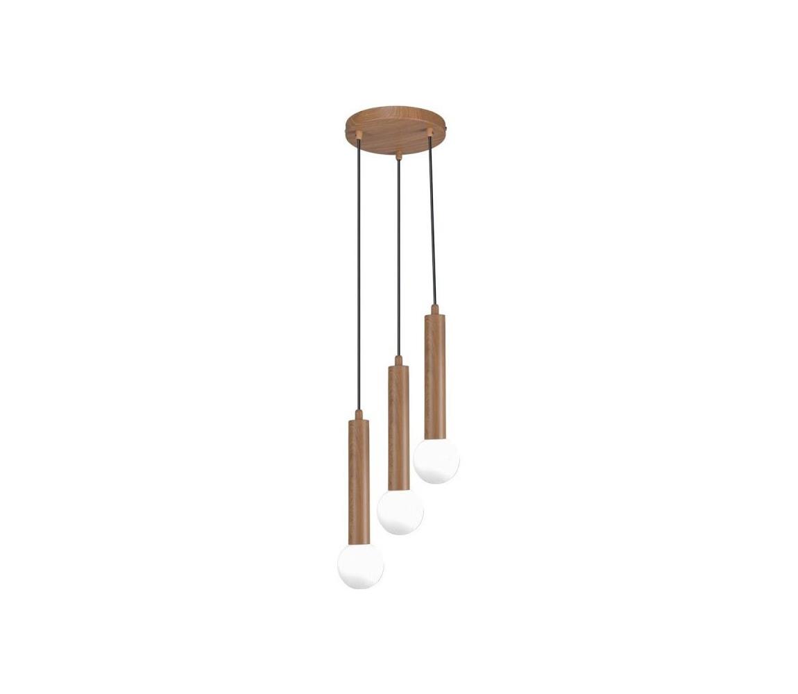 PND-33574-3-WD - Luster na lanku FILANO 3xG9/5W/230V hnedá PND-33574-3-WD