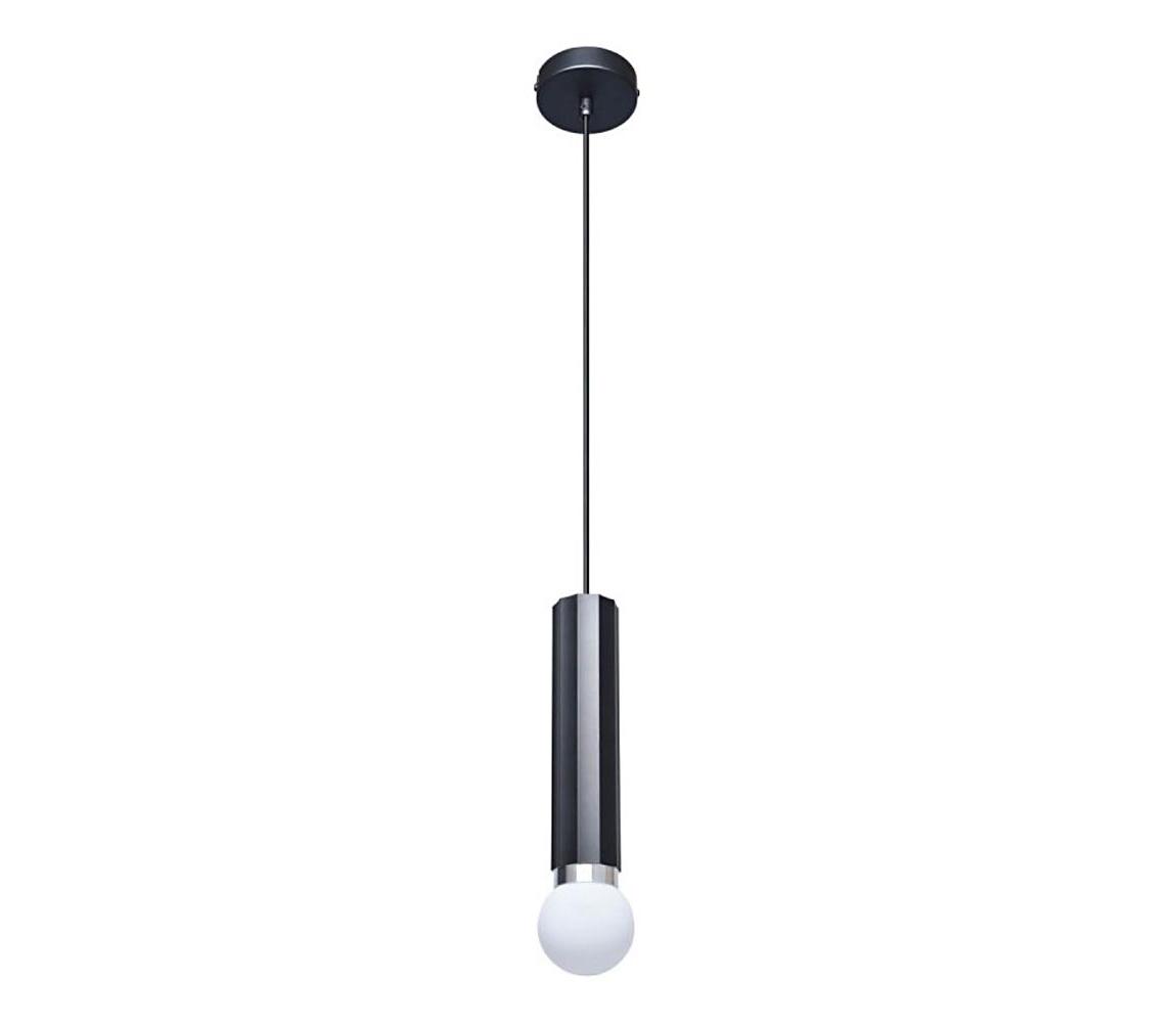 PND-33849-1-BK - Závesné svietidlo na lanku MACERA 1xE27/40W/230V čierne PND-33849-1-BK