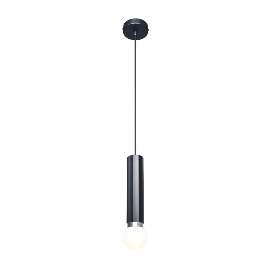 ITALUX - Luster na lanku MACERA 1xE27/40W/230V čierny