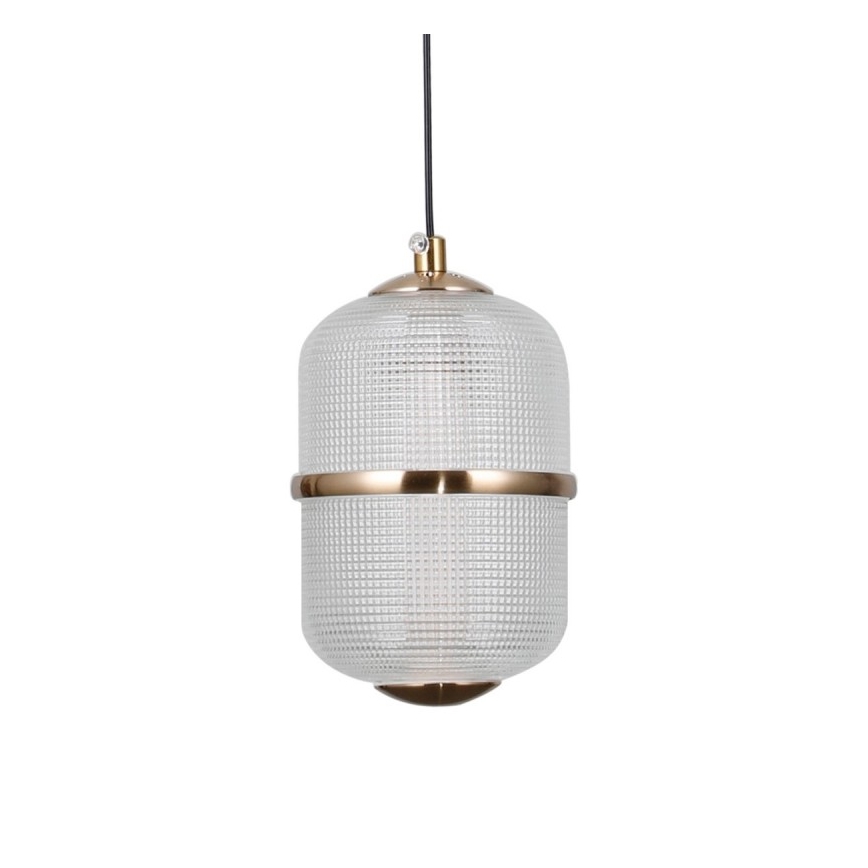 ITALUX - LED závesné svietidlo ALANI na lankách 3xLED/5W/230V 3000K čierna/zlatá