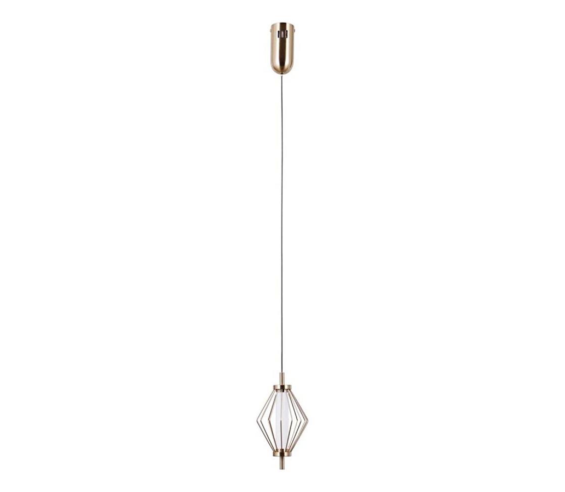 PND-34403-1-HBR - LED závesný luster na lanku SEVILLA LED/5W/230V 3000K zlatá PND-34403-1-HBR