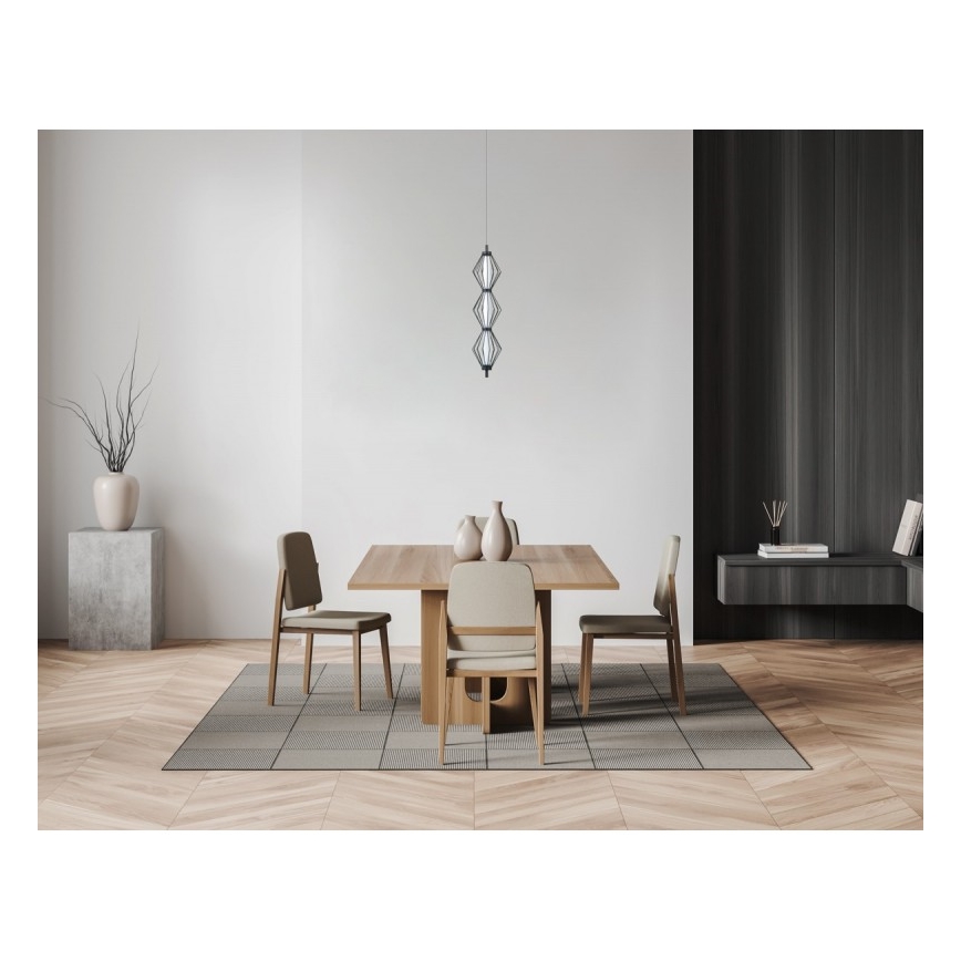 ITALUX - LED závesné svietidlo SEVILLA na lane LED/15W/230V 3000K čierne