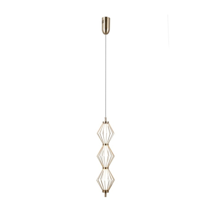 ITALUX - LED luster na lanku SEVILLA LED/15W/230V 3000K zlatá