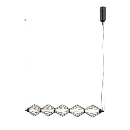 ITALUX - LED luster na lanku SEVILLA LED/25W/230V 3000K čierna