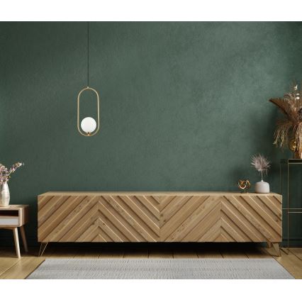 ITALUX - Luster na lanku LUPUS 1xG9/25W/230V čierna/zlatá