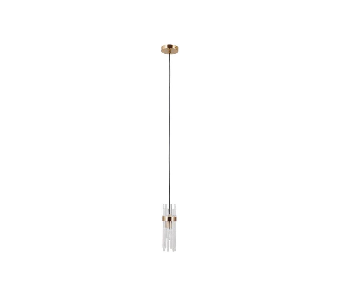 PND-40760-1-HBR - Luster na lanku TARASO 1xE14/40W/230V zlatý PND-40760-1-HBR
