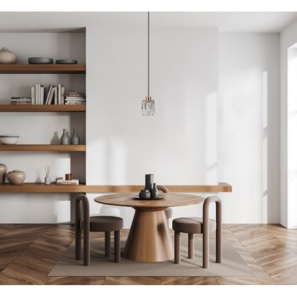 ITALUX - Závesný luster TORNO na lanku 1xE14/40W/230V zlatý