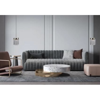 ITALUX - Luster na lanku SABRIGA 1xE14/40W/230V matný chróm