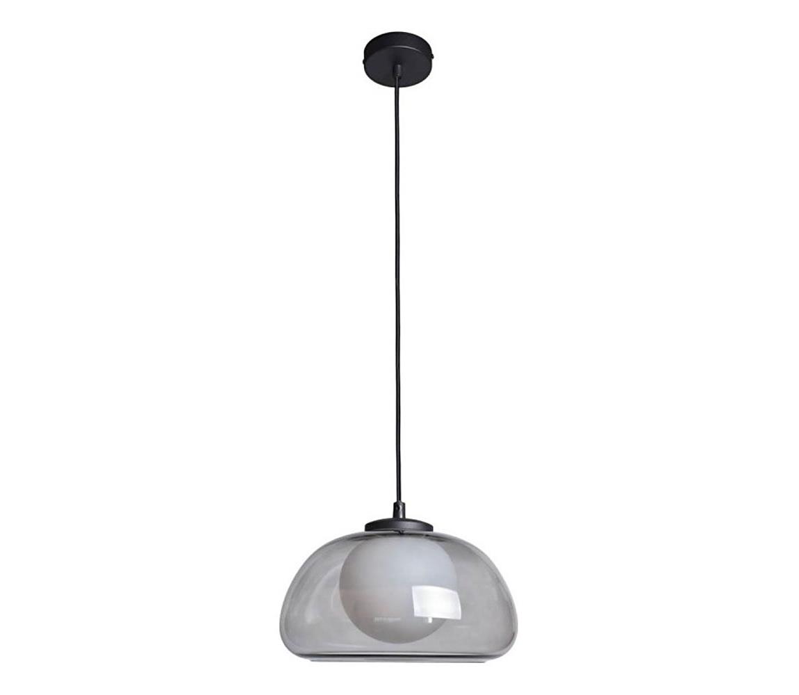 PND-54637-1-BK-SG -Závesný luster na lanku AINALE 1xG9/7W/230V čierna/dymovo čierna PND-54637-1-BK-SG