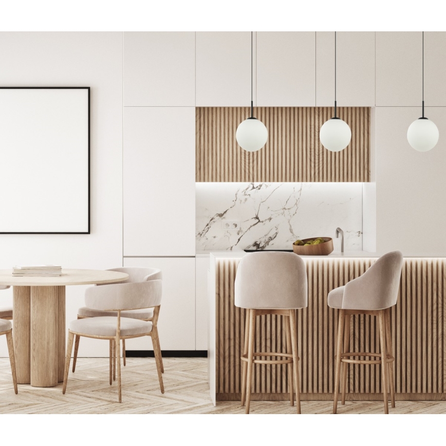 ITALUX - Luster na lanku DEORE 1xE27/40W/230V pr. 30 cm čierna