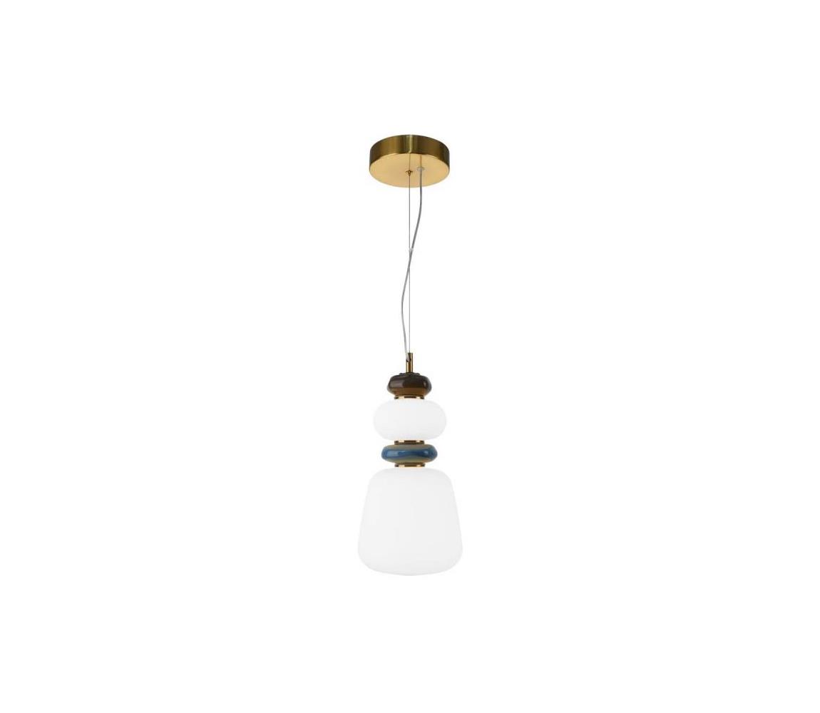 PND-94981V-3C-GD - LED závesný luster EVANS na lane LED/12W/230V 3000K, zlatý PND-94981V-3C-GD