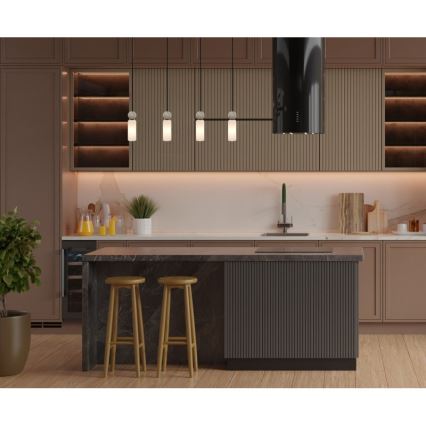 ITALUX - Luster na lanku SANTOS 4xG9/40W/230V čierny