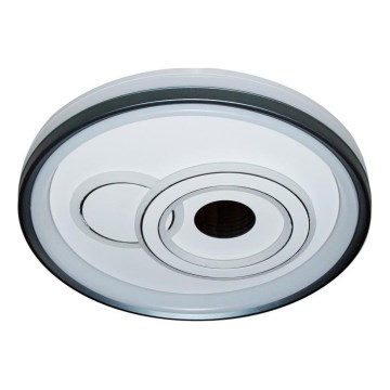 ITALUX - stmievateľné LED stropné svietidlo PORTA LED/40W/230V 3000-6500K priemer 50 cm čierne + diaľkové ovládanie