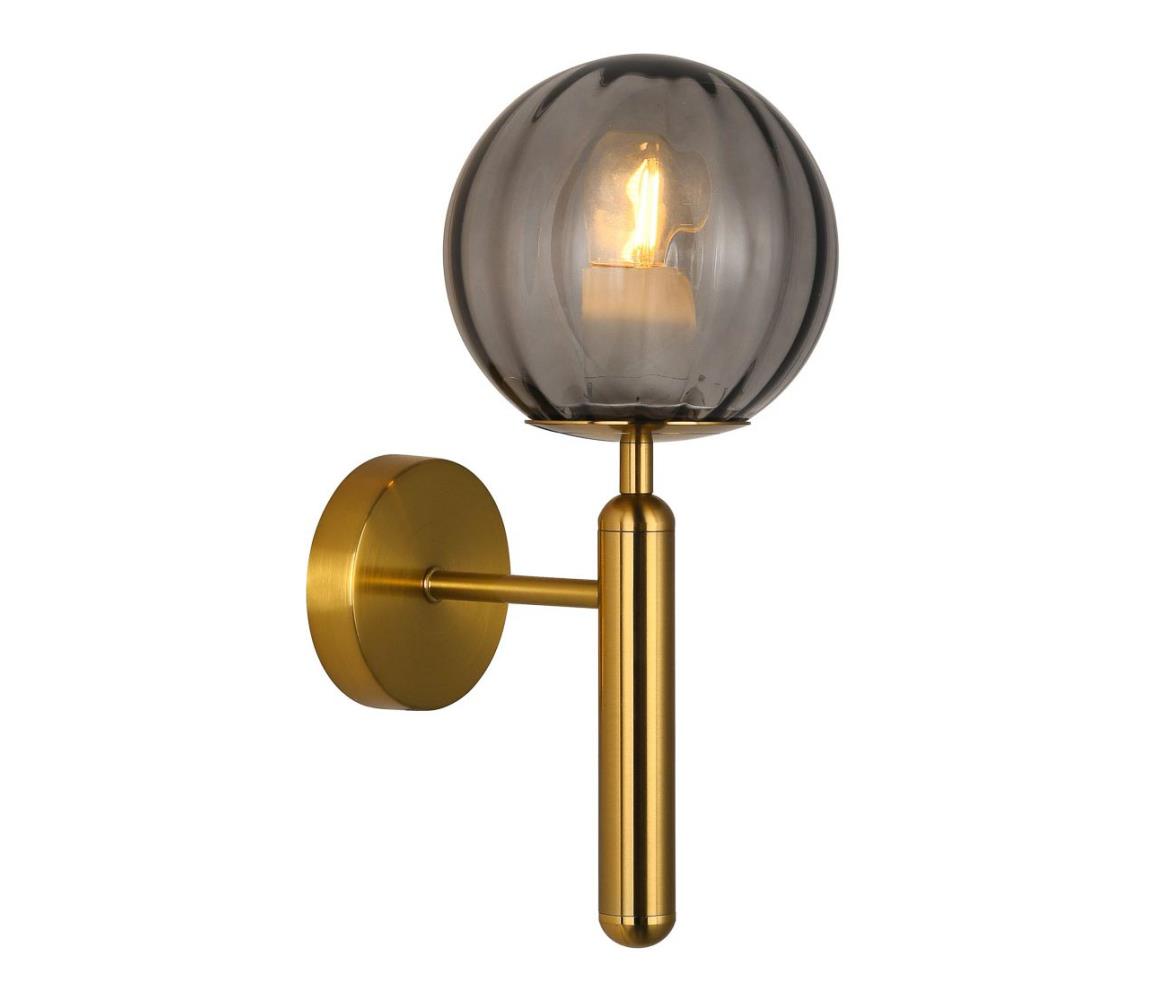 WL-2324-1 BRO+SG - Nástenné svietidlo RAVENA 1xE27/5W/230V zlatá/čierna