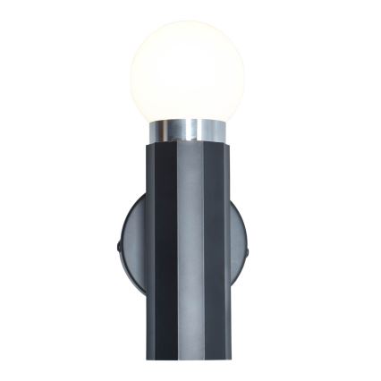 ITALUX - Nástenné svietidlo MACERA 1xE27/40W/230V čierna