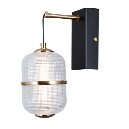 ITALUX - LED nástenné svietidlo ALANI LED/6W/230V 3000K čierna/zlatá