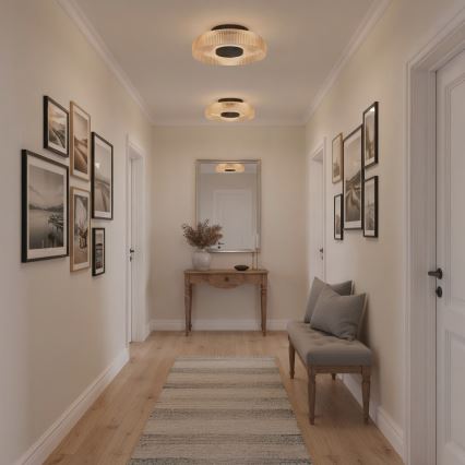 ITALUX - LED stropné svietidlo PASSO LED/8W/230V 3000K priemer 25 cm dymová béžová