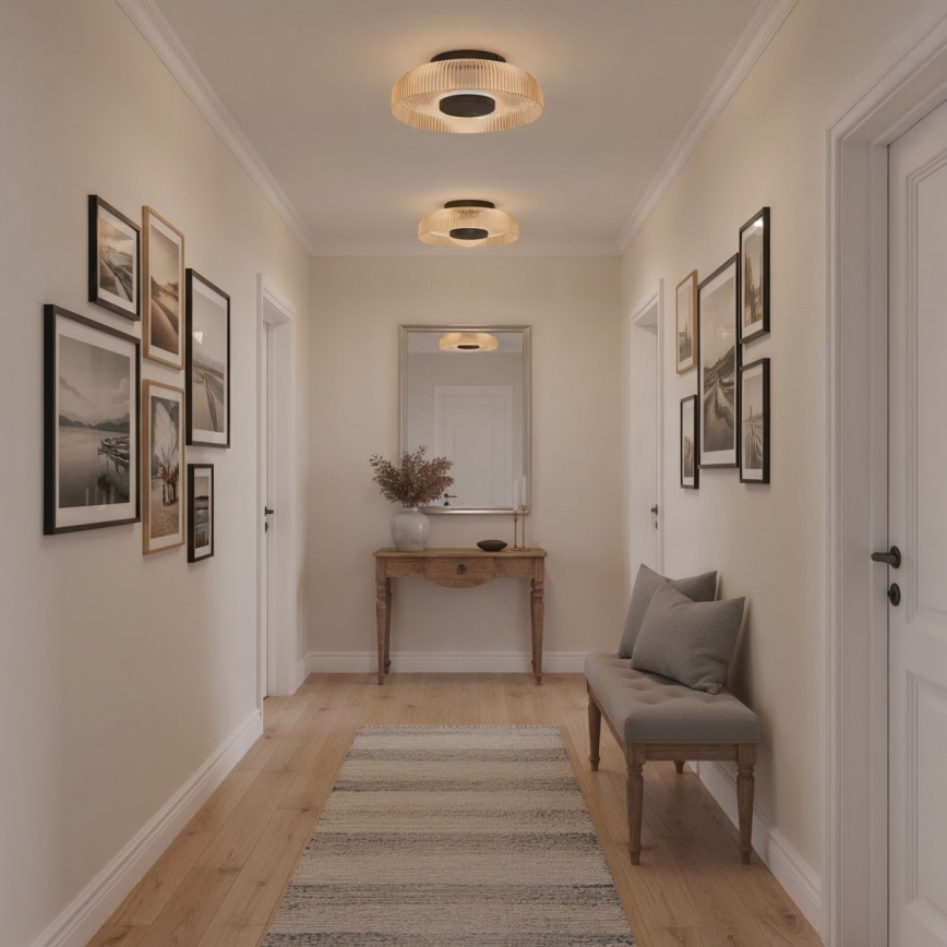 ITALUX - LED stropné svietidlo PASSO LED/8W/230V 3000K priemer 25 cm dymová béžová