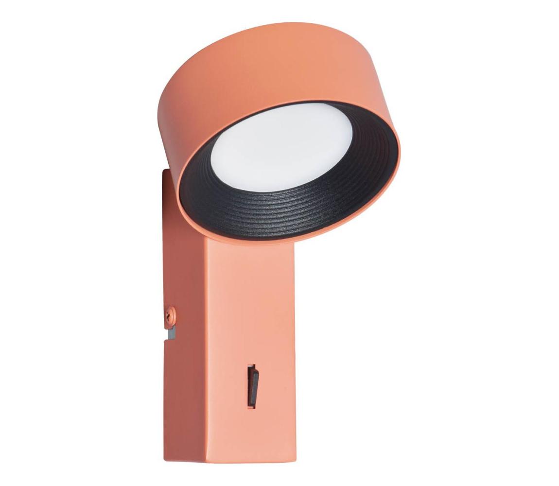WL-47390-1-OR - LED nástenné svietidlo OTAL, 1,8 W, 230 V, 4000 K, oranžové WL-47390-1-OR