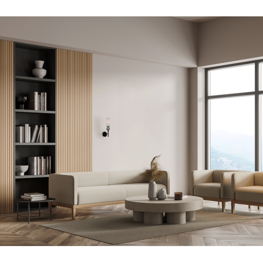 ITALUX - Nástenné svietidlo SANTOS 1xG9/40W/230V čierne