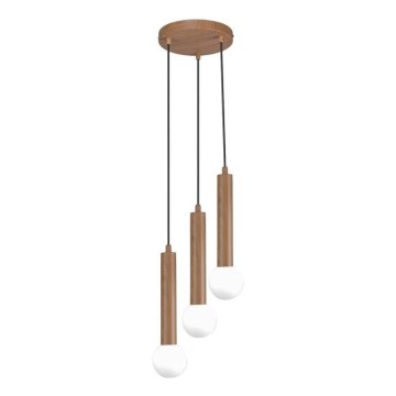 ITALUX - Závesný luster na lanku FILANO 3xG9/5W/230V hnedý