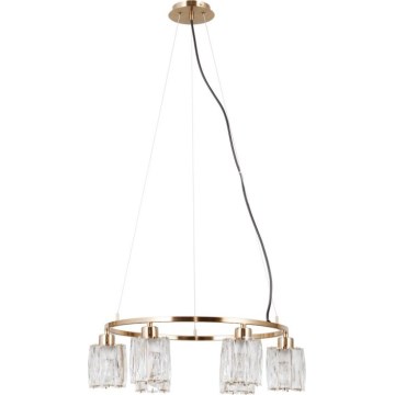 ITALUX - Závesný luster SIMONA 6xE14/40W/230V zlatý