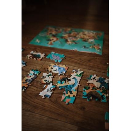 Janod - Detské vzdelávacie puzzle 200 ks dinosaury