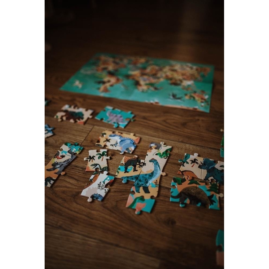 Janod - Detské vzdelávacie puzzle 200 ks dinosaury