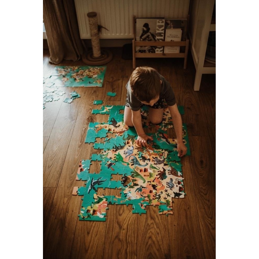 Janod - Detské vzdelávacie puzzle 200 ks dinosaury
