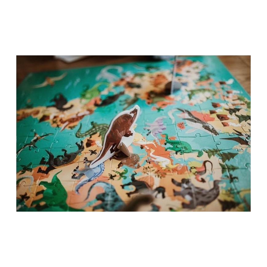 Janod - Detské vzdelávacie puzzle 200 ks dinosaury