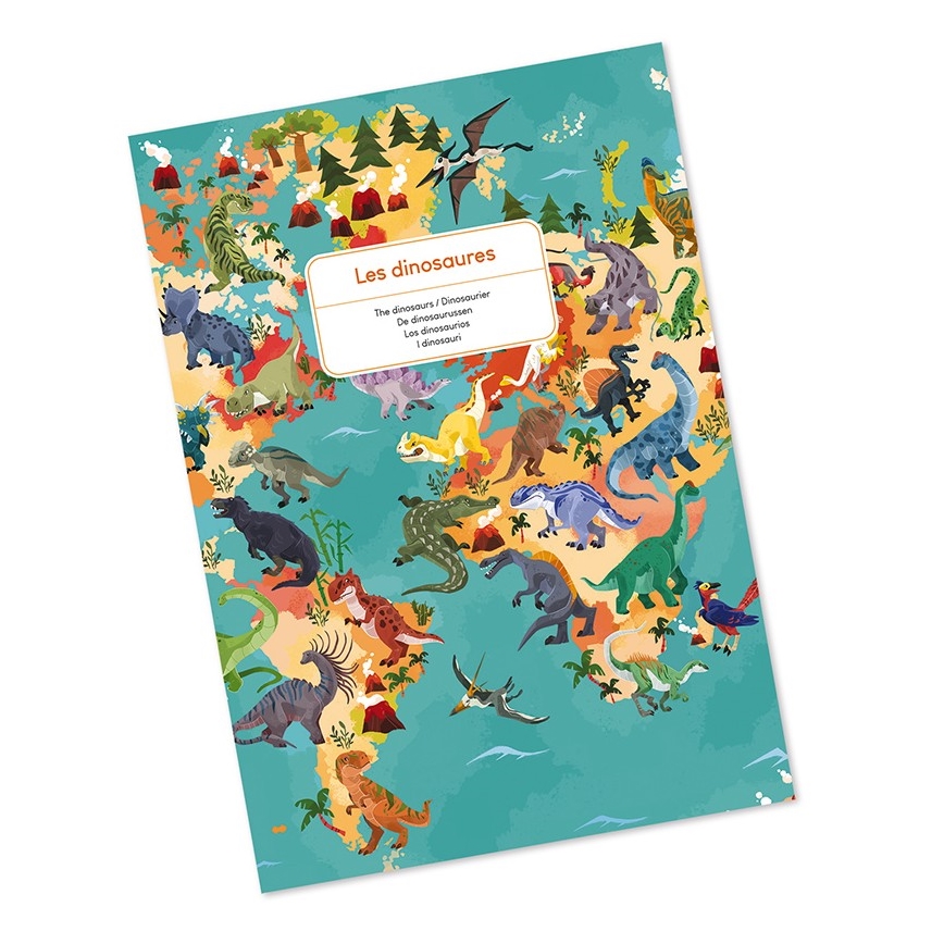 Janod - Detské vzdelávacie puzzle 200 ks dinosaury