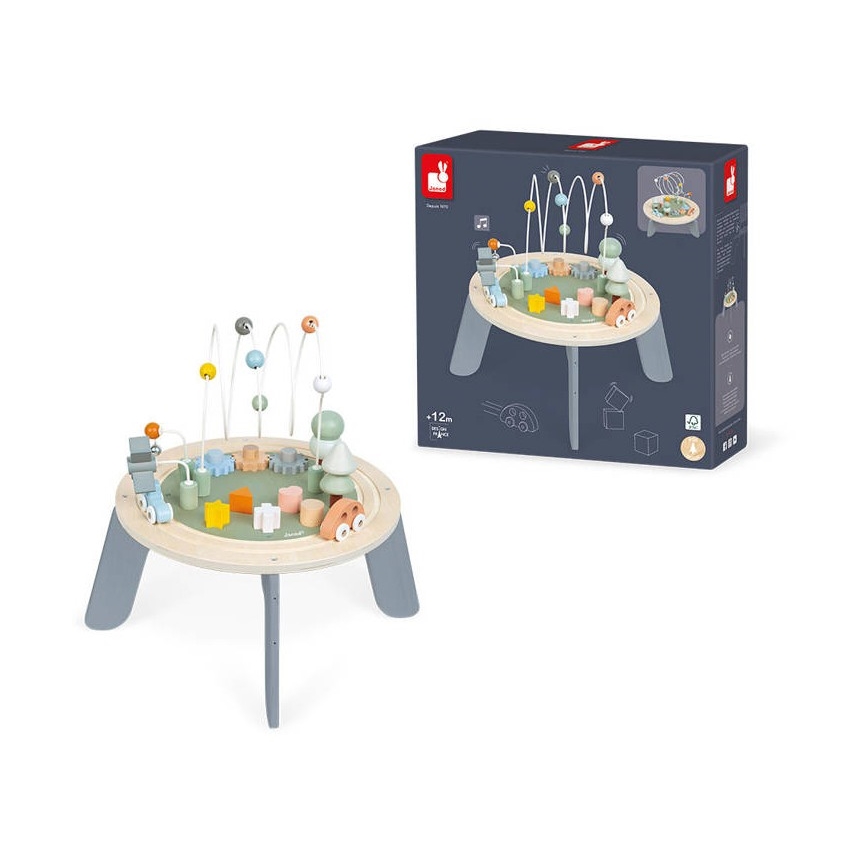 Janod - Detský interaktívny stolík SWEET COCOON autá