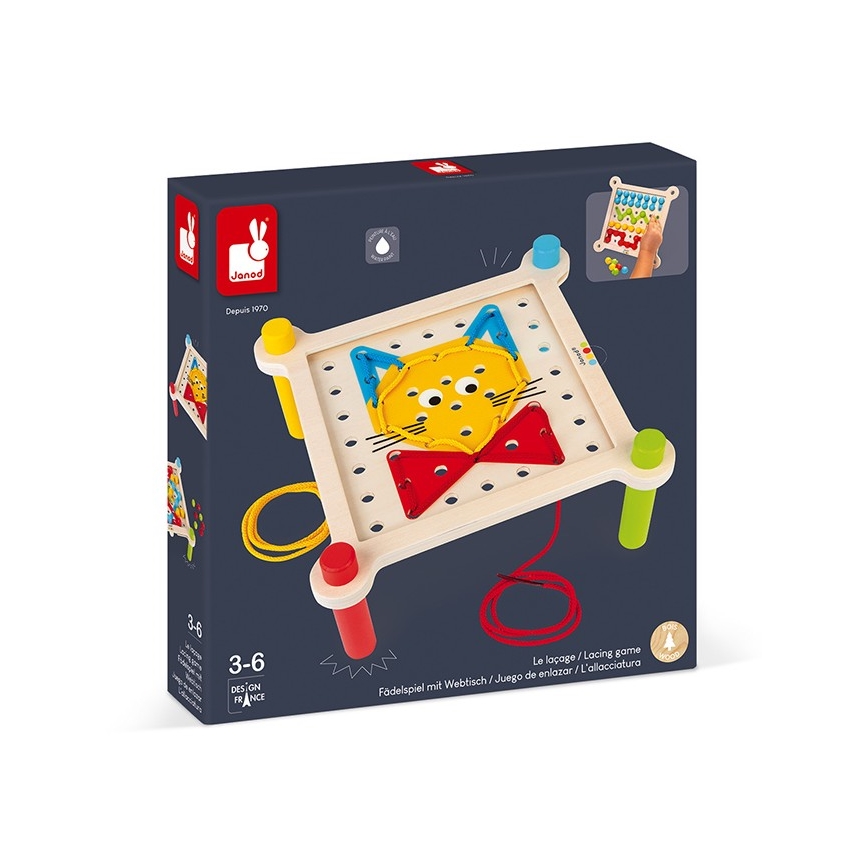 Janod - Drevená interaktívna mozaika MONTESSORI