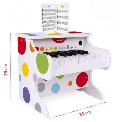 Janod - Elektronické klávesy CONFETTI na 4xAA baterie