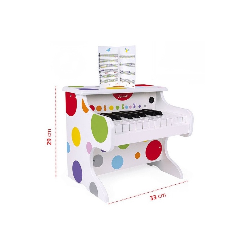 Janod - Elektronické klávesy CONFETTI na 4xAA baterie