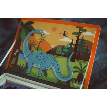 Janod - Magnetická interaktívna sada MAGNETIBOOK dinosaury