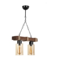 JASMIN Závesný luster 2xE27/40W/230V hnedý/beige