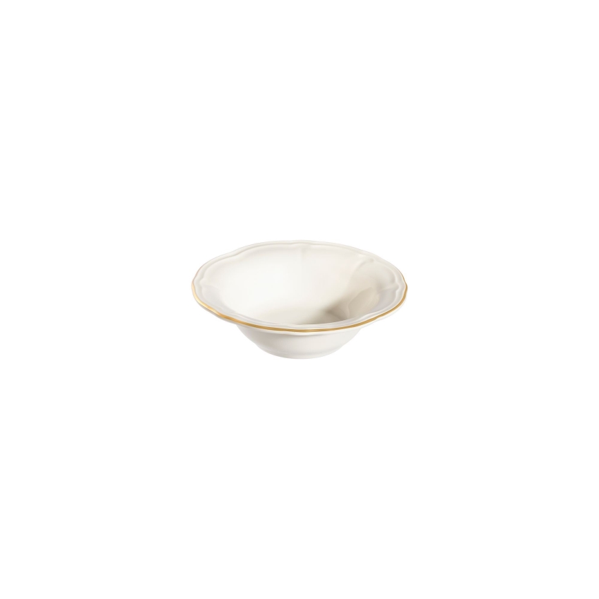 Jedálenská sada 24 ks biela/zlatá/porcelán