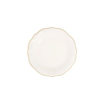 Jedálenská sada 24 ks biela/zlatá/porcelán